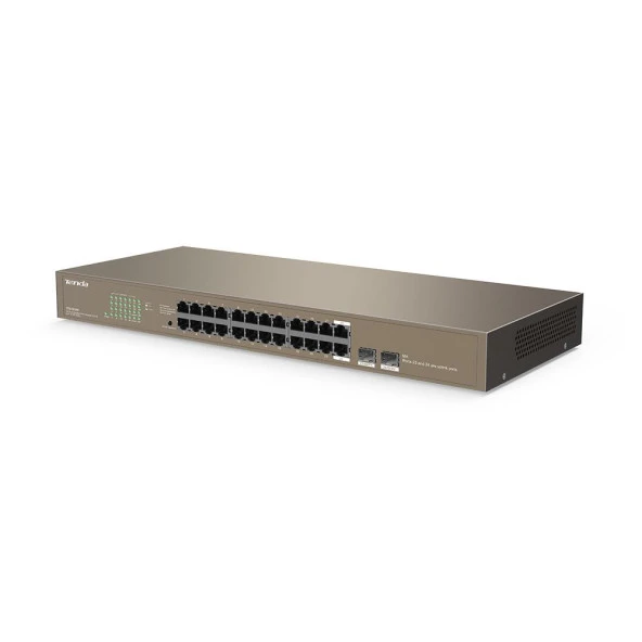 TENDA 24port TEG1024F GIGABIT 2X SFP Yönetilemez Switch - Resim 3