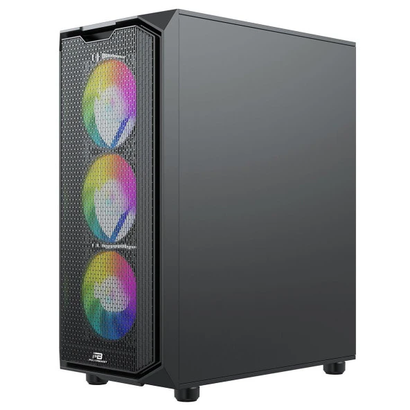 POWERBOOST 650W 80+ VK-K521B Gaming Mid-Tower PC Kasası - Resim 3