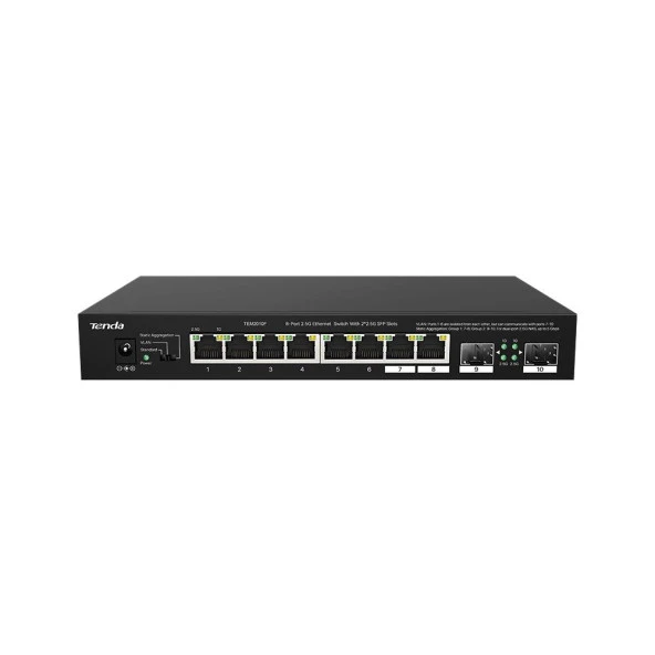 TENDA 8port TEM2010F 2.5 Gigabit 2X SFP Yönetilemez Switch ürün görseli