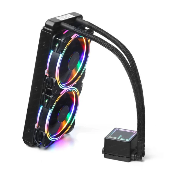 DARK 240MM AQUA FORCE W246 DKCCW246 RGB AM5-1700P SIVI SOĞUTMALI İŞLEMCİ FANI - Resim 3