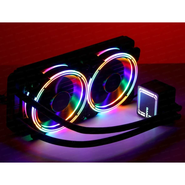 DARK 240MM AQUA FORCE W246 DKCCW246 RGB AM5-1700P SIVI SOĞUTMALI İŞLEMCİ FANI - Resim 11