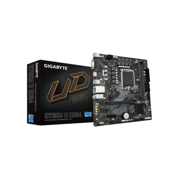 Gigabyte B760M H DDR4 Intel B760 3200 MHz DDR4 Soket 1700 mATX Anakart