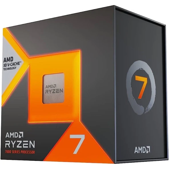 AMD RYZEN 7 7800X3D 104MB 8çekirdekli VGA YOK AM4 120w Kutulu+Fansız
