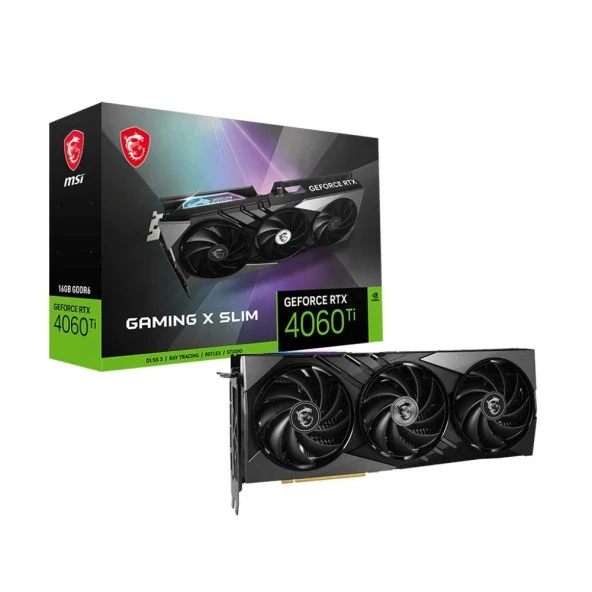 MSI RTX4060TI 16GB GAMING X SLIM 16G GDDR6 128bit HDMI DP PCIe 4.0