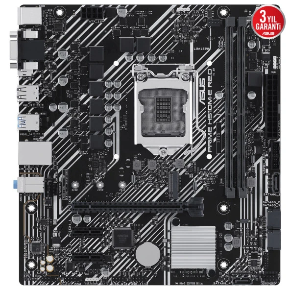 ASUS PRIME H510M-E R2.0 2xDDR4 VGA/DP/HDMI 1xGLAN 1xM.2 1200Pin ANAKART