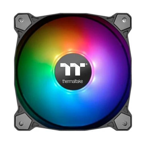 THERMALTAKE 12cm Pure Plus 12 RGB CL-F063-PL12SW-A Siyah 18x LED RGB 3lü Kasa Fanı Kiti 6pin Hız Kontrollü - 2