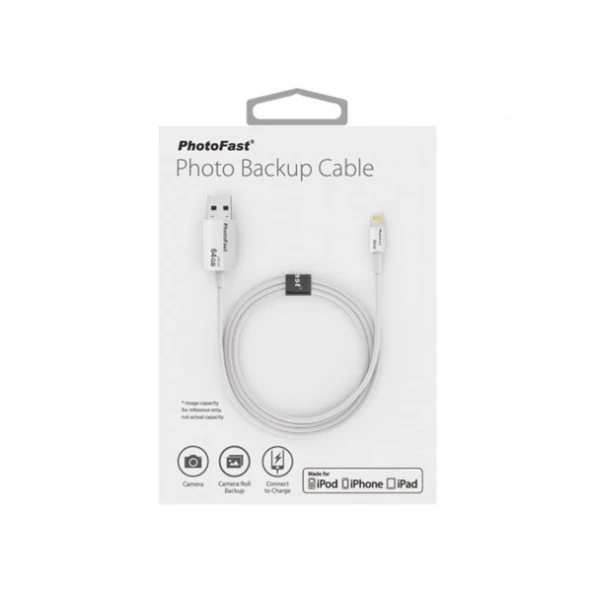 PhotoFast Photo Backup Cable 64GB Lightning / USB 3.0 Şarj Kablolu i-FlashDrive - 2