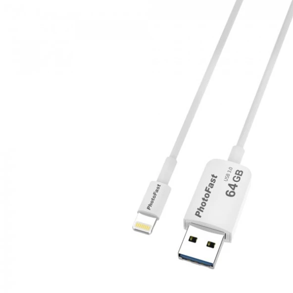 PhotoFast Photo Backup Cable 64GB Lightning / USB 3.0 Şarj Kablolu i-FlashDrive - 3