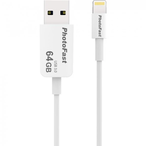 PhotoFast Photo Backup Cable 64GB Lightning / USB 3.0 Şarj Kablolu i-FlashDrive - 4