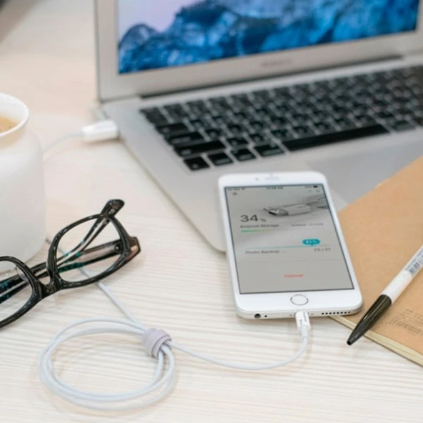 PhotoFast Photo Backup Cable 64GB Lightning / USB 3.0 Şarj Kablolu i-FlashDrive - 5