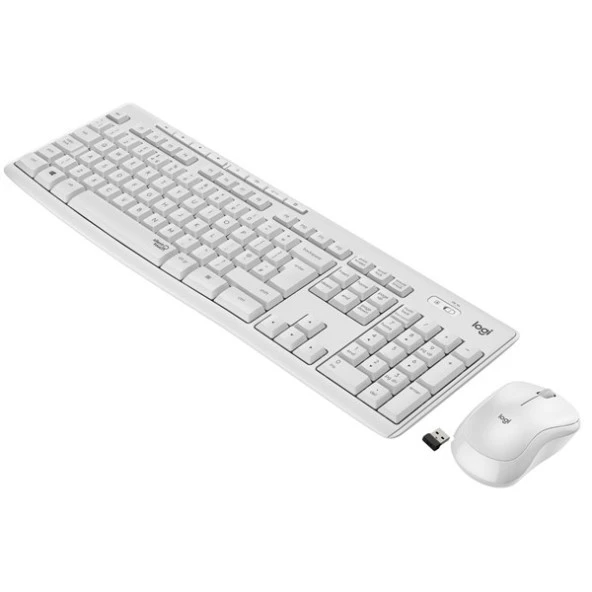 LOGITECH MK295 Kablosuz Klavye Mouse Seti Beyaz 920-010089