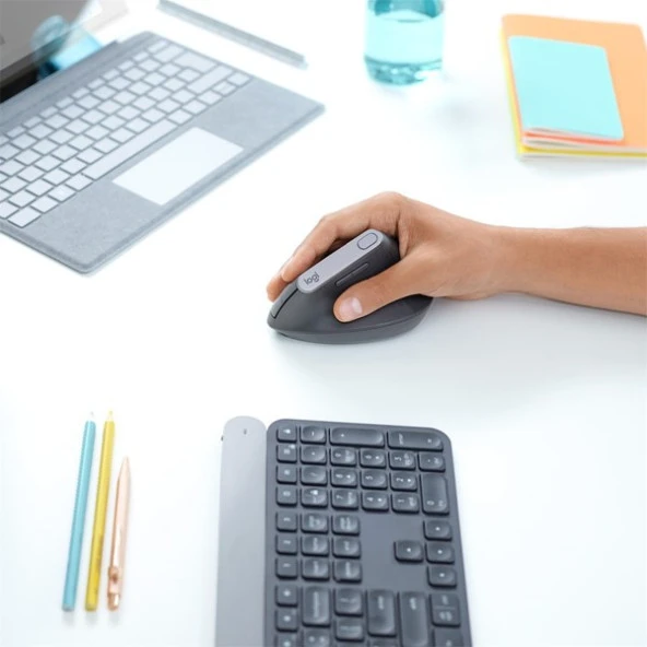 LOGITECH Mx Vertıcal Gelişmiş Ergonomik Mouse-Siyah 910-005448 - Resim 4