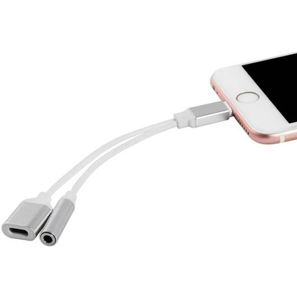 Codegen Apple iPhone Lightning + 3.5mm Stereo Dönüştürücü Çoklayıcı Adaptör CDG-CNV51 - Resim 6