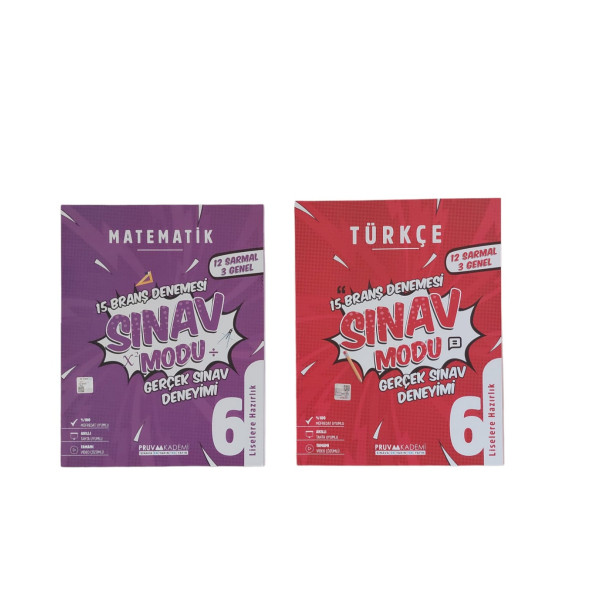 PRUVA AKADEMİ 6. SINIF 2Lİ SET