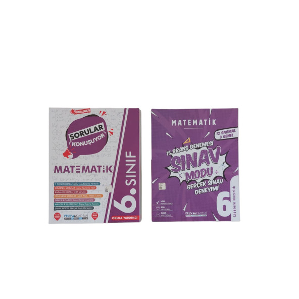 PRUVA AKADEMİ 6. SINIF MATEMATİK 2Lİ SET