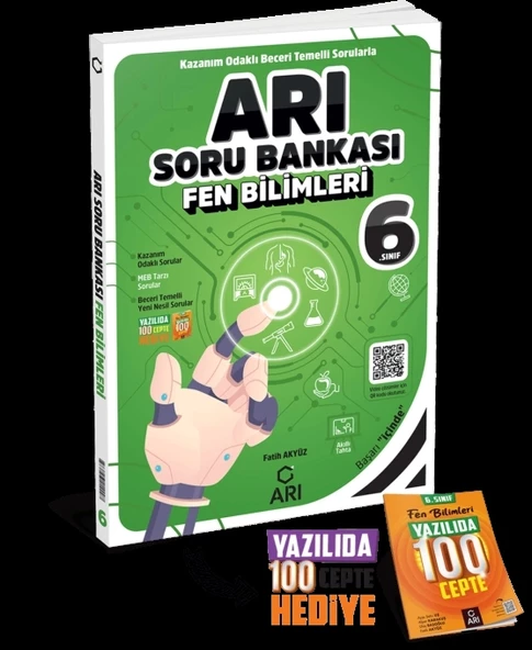 ARI YAYINCILIK 6. Sınıf Fen Bilimleri Arı Soru Bankası (Yazılıda 100 Cepte Hediyeli)