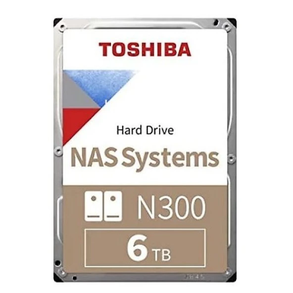 TOSHIBA 3.5" 6TB N300 HDWG460UZSVA 7200 RPM 256MB SATA-3 NAS Diski - 1