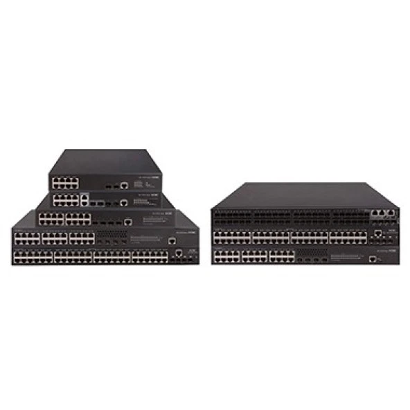 H3C 24-PORT 370W FULL POE LS-5130S-28S-HPWR-EI-GL Gigabit 4X-10GE Yönetilebilir PoE Switch - 1