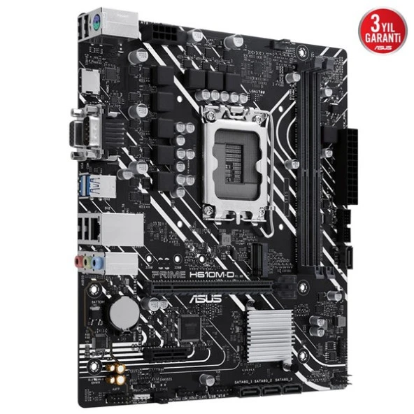 ASUS PRIME H610M-D DDR5 HDMI SERIAL PORT PCIE 4.0 1700p mATX - 2