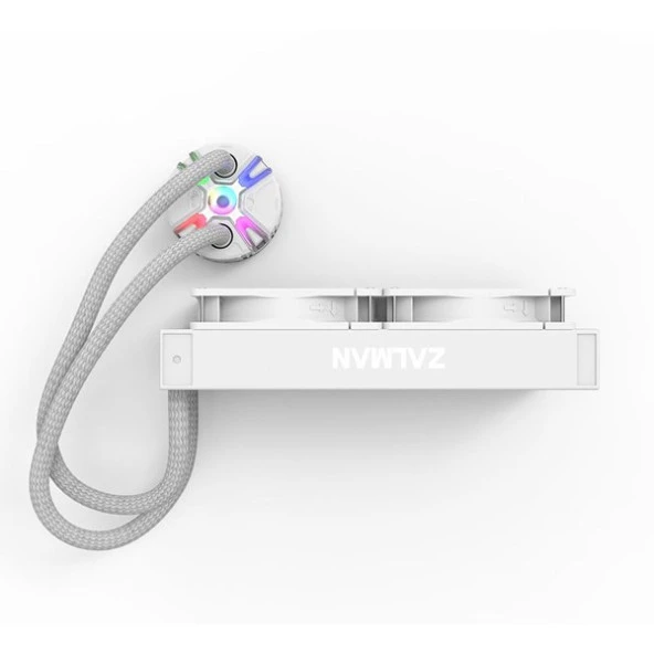 ZALMAN 240MM RESERATOR5-Z24-WH RGB SIVI SOĞUTMALI AM5-1700P İŞLEMCİ FANI BEYAZ - Resim 3