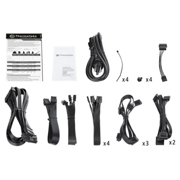 THERMALTAKE 1200W 80+ PLATINUM TOUGHPOWER PS-TPD-1200FNFAPE-3 14cm Fanlı Power Supply - Resim 4