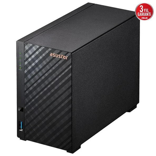 ASUSTOR AS1102TL REALTEK RTD1619B QC-1GB RAM-2-diskli Nas Sunucu (Disksiz) - Resim 5