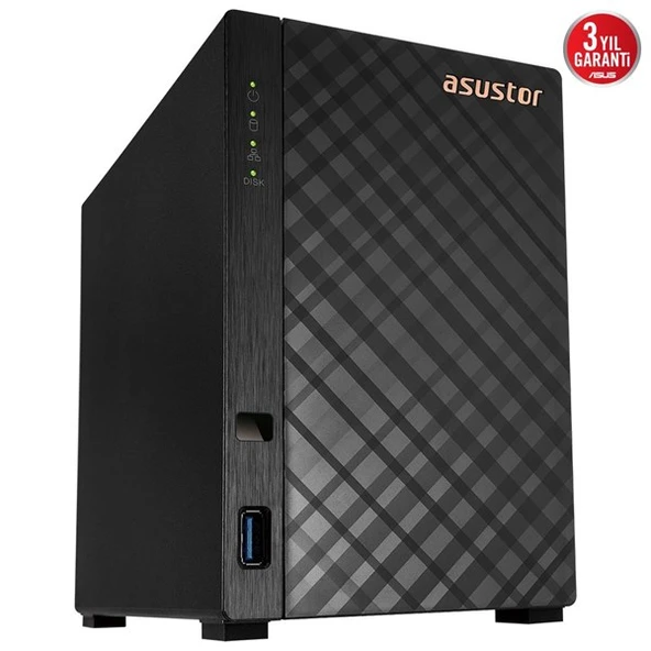 ASUSTOR AS1102TL REALTEK RTD1619B QC-1GB RAM-2-diskli Nas Sunucu (Disksiz) - Resim 4