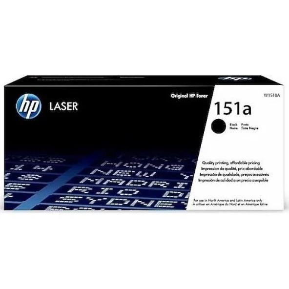 HP W1510a (151A) Siyah Laserjet Toner ürün görseli