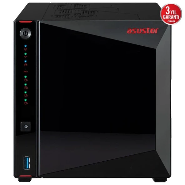 ASUSTOR AS5404T-4GB CELERON N5105-4GB RAM-2-diskli Nas Sunucu (Disksiz) - 1