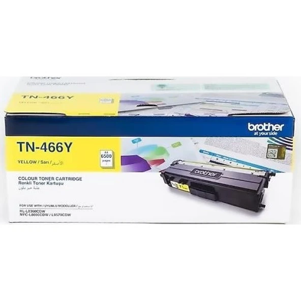 Brother TN466Y Sarı 6500 Sayfa Lazer Toner ürün görseli