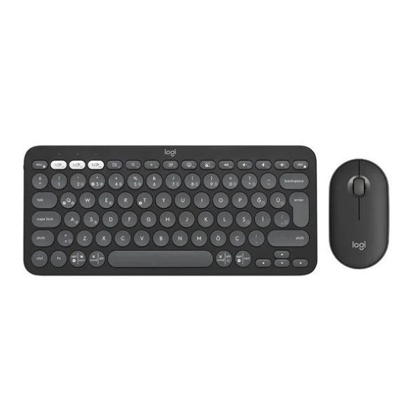 LOGITECH Q TR  PEBBLE KLAVYE VE MOUSE SET 920-012245 ürün görseli