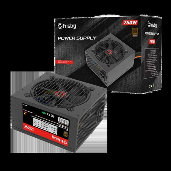 FRISBY 750W 80+ FR-PS7580P Power Supply ürün görseli