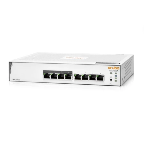 ARUBA 8port Instant On 1830-8G JL811A GIGABIT 65W 4port POE SWITCH - Resim 2