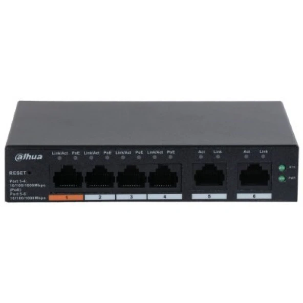 DAHUA 4port CS4006-4GT-60 Gigabit 60w Cloud PoE Switch ürün görseli