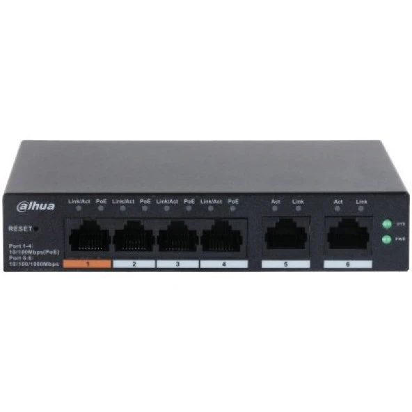 DAHUA 4port CS4006-4ET-60 10/100 60w Cloud PoE Switch