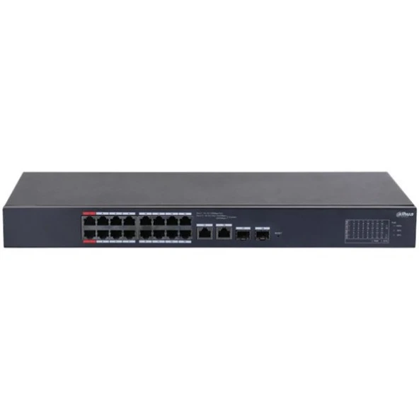 DAHUA 16Port CS4218-16ET-190 10/100 2-SFP 190W Cloud PoE Switch ürün görseli