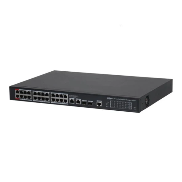 DAHUA 24port S4228-24GT-360 Gigabit 2-SFP 360w Full PoE  Switch