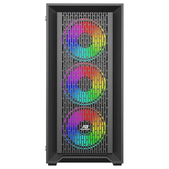 POWERBOOST 650W 80+ BRONZE PB-P705B GAMING MID-TOWER PC KASASI - Resim 2