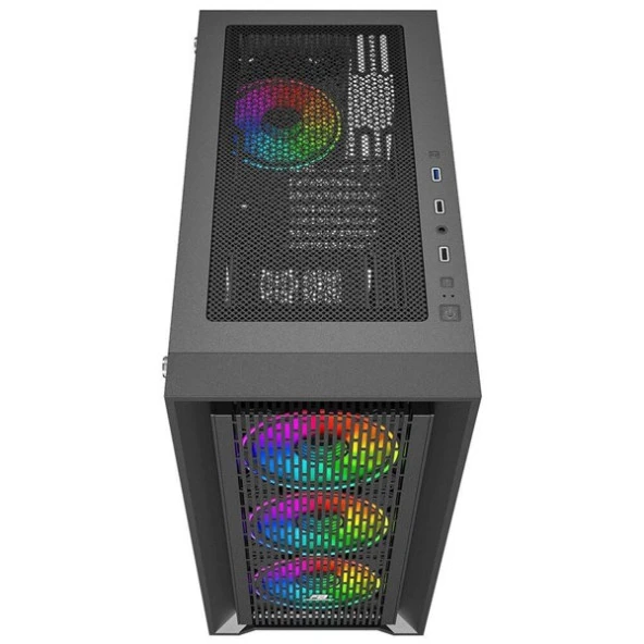 POWERBOOST 650W 80+ BRONZE PB-P705B GAMING MID-TOWER PC KASASI - Resim 4