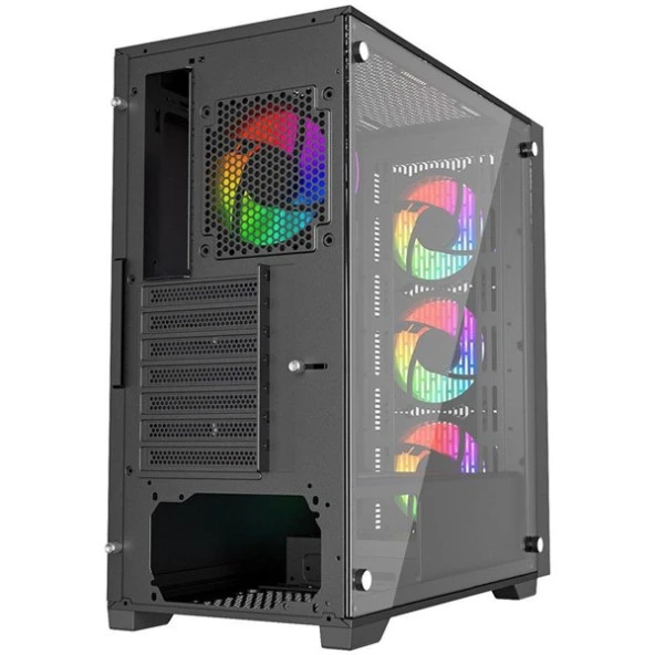 POWERBOOST 650W 80+ BRONZE PB-P705B GAMING MID-TOWER PC KASASI - Resim 7