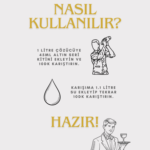 Altın Seri Kiti - Orijinal Lezzet - Hazır Altın Seri Kiti 45 ml (1 LİTREYE IÇİN UYUMLUDUR) - 2