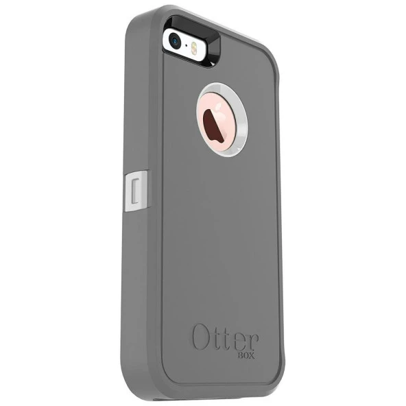 OtterBox Iphone SE/5/5S Defender Kılıf Gri-Beyaz - Resim 2