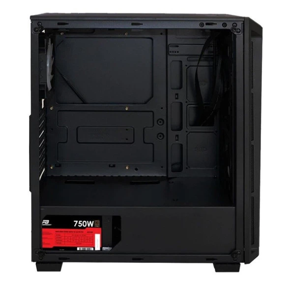 POWERBOOST 750W 80+ BRONZE PB-T001BB GAMING MID-TOWER PC KASASI - Resim 5