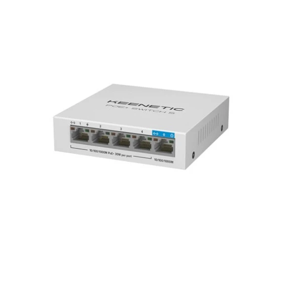 KEENETIC 5port 64w 4port PoE KN-4610-01-EU GIGABIT Poe Switch ürün görseli