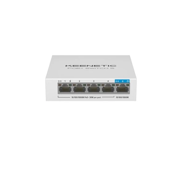 KEENETIC 5port 64w 4port PoE KN-4610-01-EU GIGABIT Poe Switch - Resim 2