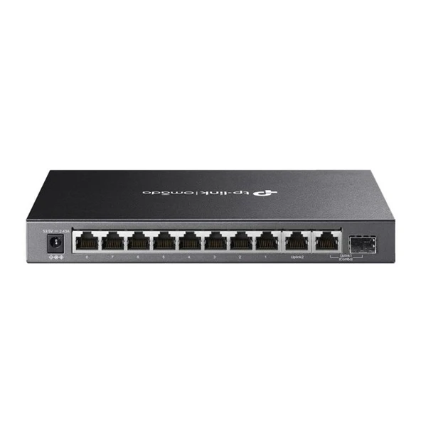 TP-LINK 8port DS110GMP GIGABIT 1-SFP 2-UPLINK 123W FULL POE YÖNETİLEMEZ SWITCH ürün görseli