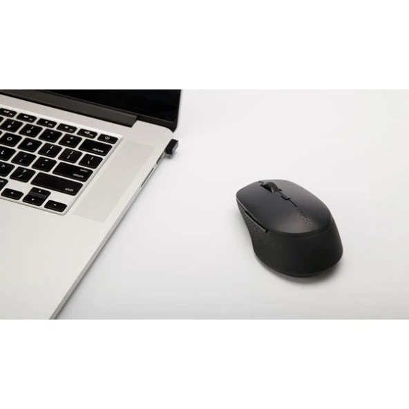 Rapoo M300 18048 1600Dpı Çok Modlu Sessiz Tıklama Özellikli Kablosuz Mouse Koyu Gri - Resim 2