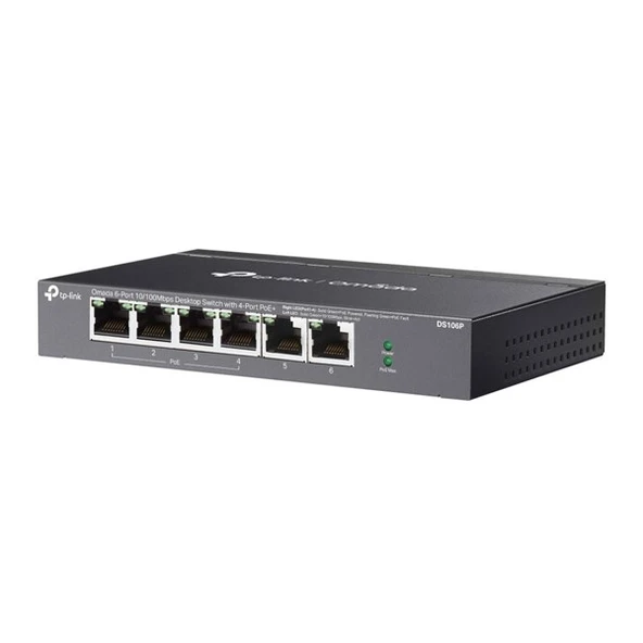 TP-LINK 5port DS106P 10/100 67W 4port POE YÖNTİLEMEZ SWITCH - Resim 3