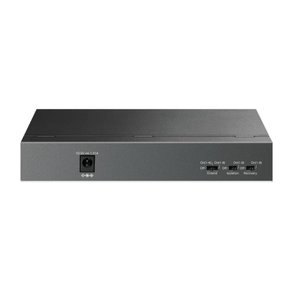 TP-LINK 8port LS109P 10/100 1-UPLINK 63W FULL POE YÖNETİLEMEZ SWITCH - Resim 2