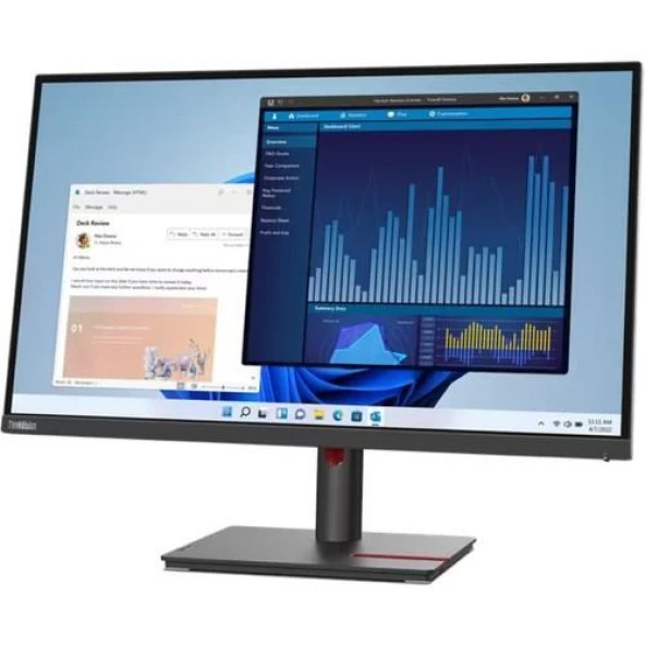 LENOVO 27" IPS T27H-30 THINKVISION 63A3GAT1TK 4MS 60HZ HDMI-DP USBC KURUMSAL MONİTÖR 2560X1440